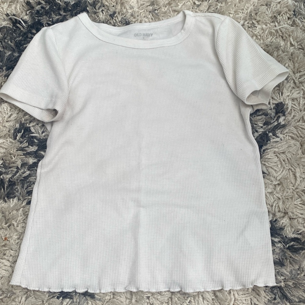 Girls white old navy shirt